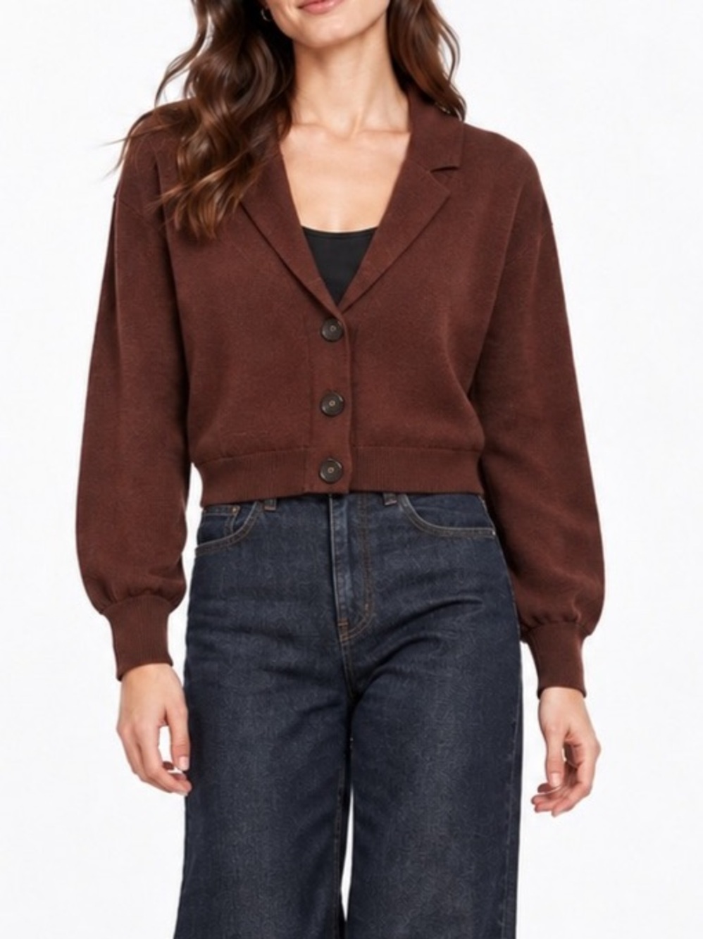 Frank & Oak Wool Blend Heirloom Cardigan Burgundy Medium